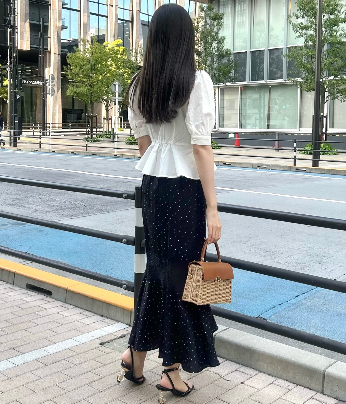 【新色追加】パフスリーブペプラムブラウス