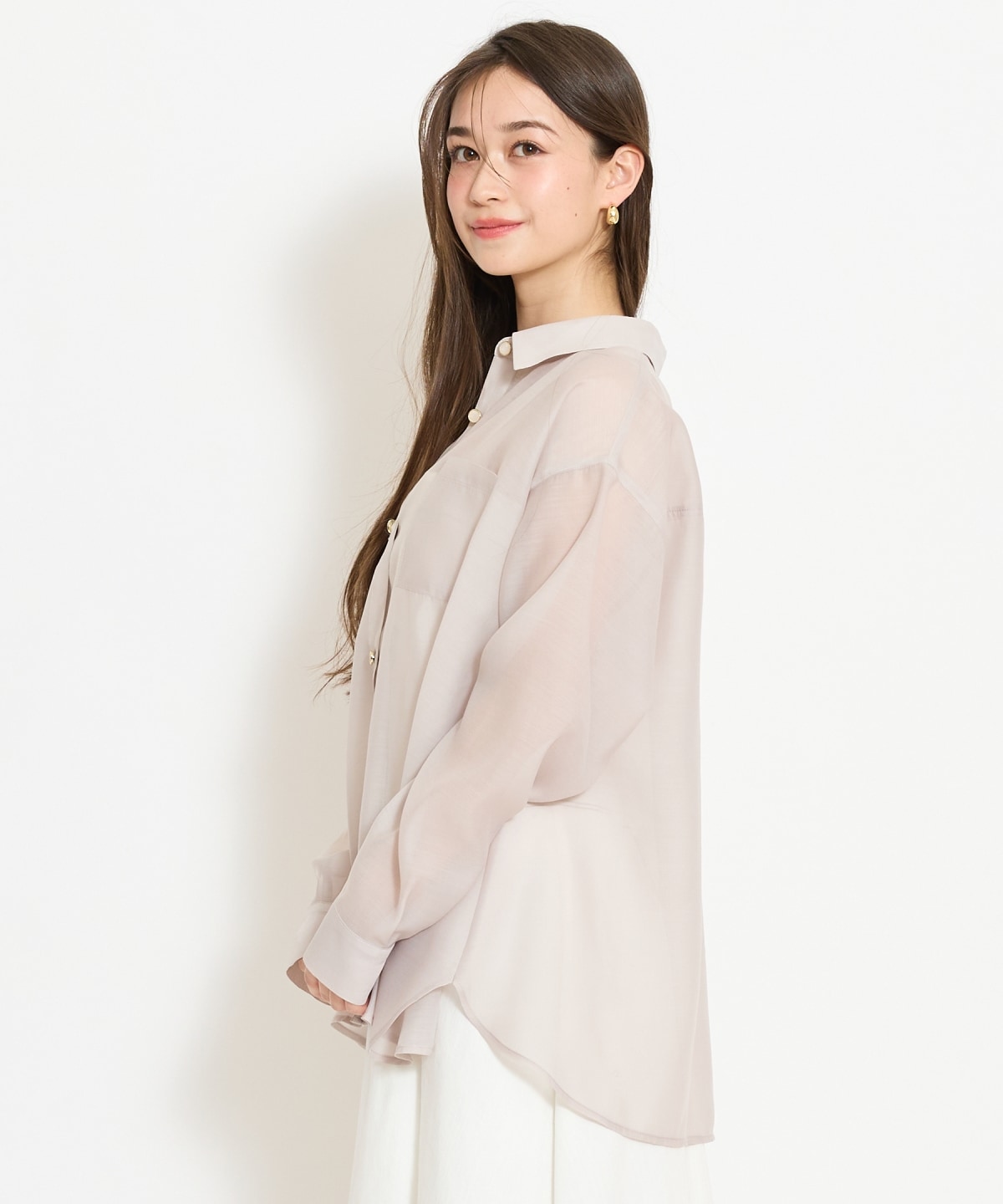 エアリーシアーシャツ