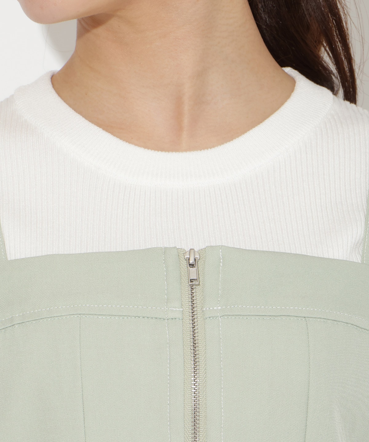 【3/19(thu)10時発売】フロントZIPデニムビスチェ