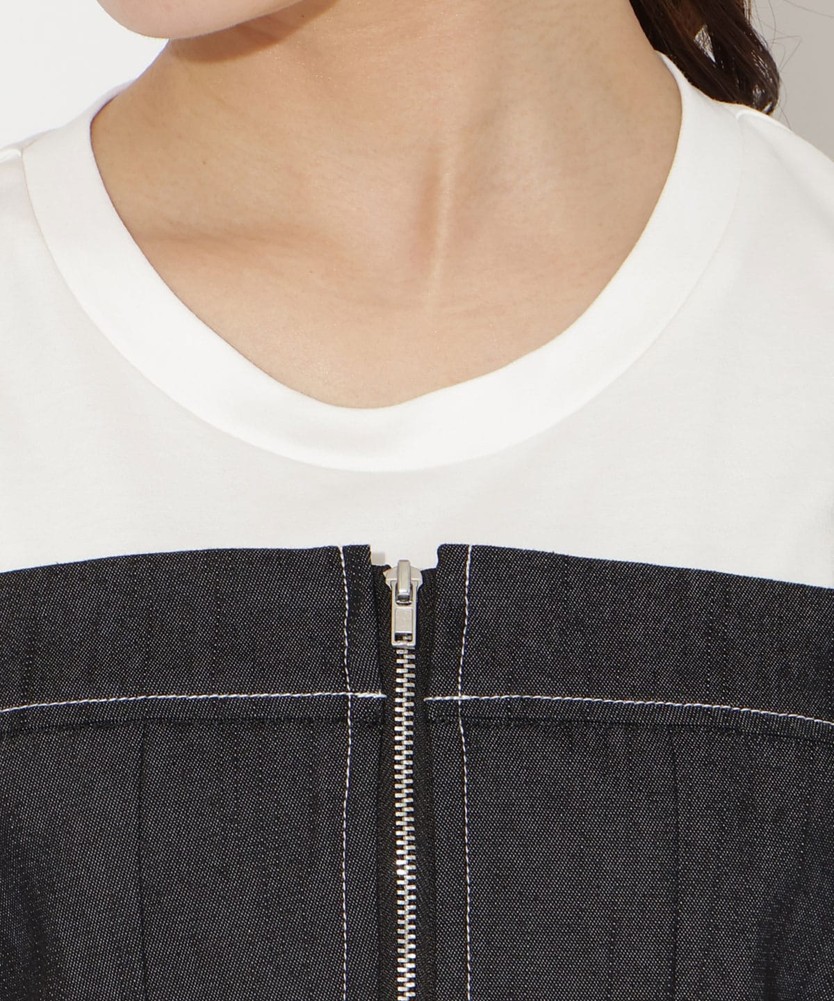 【3/19(thu)10時発売】フロントZIPデニムビスチェ