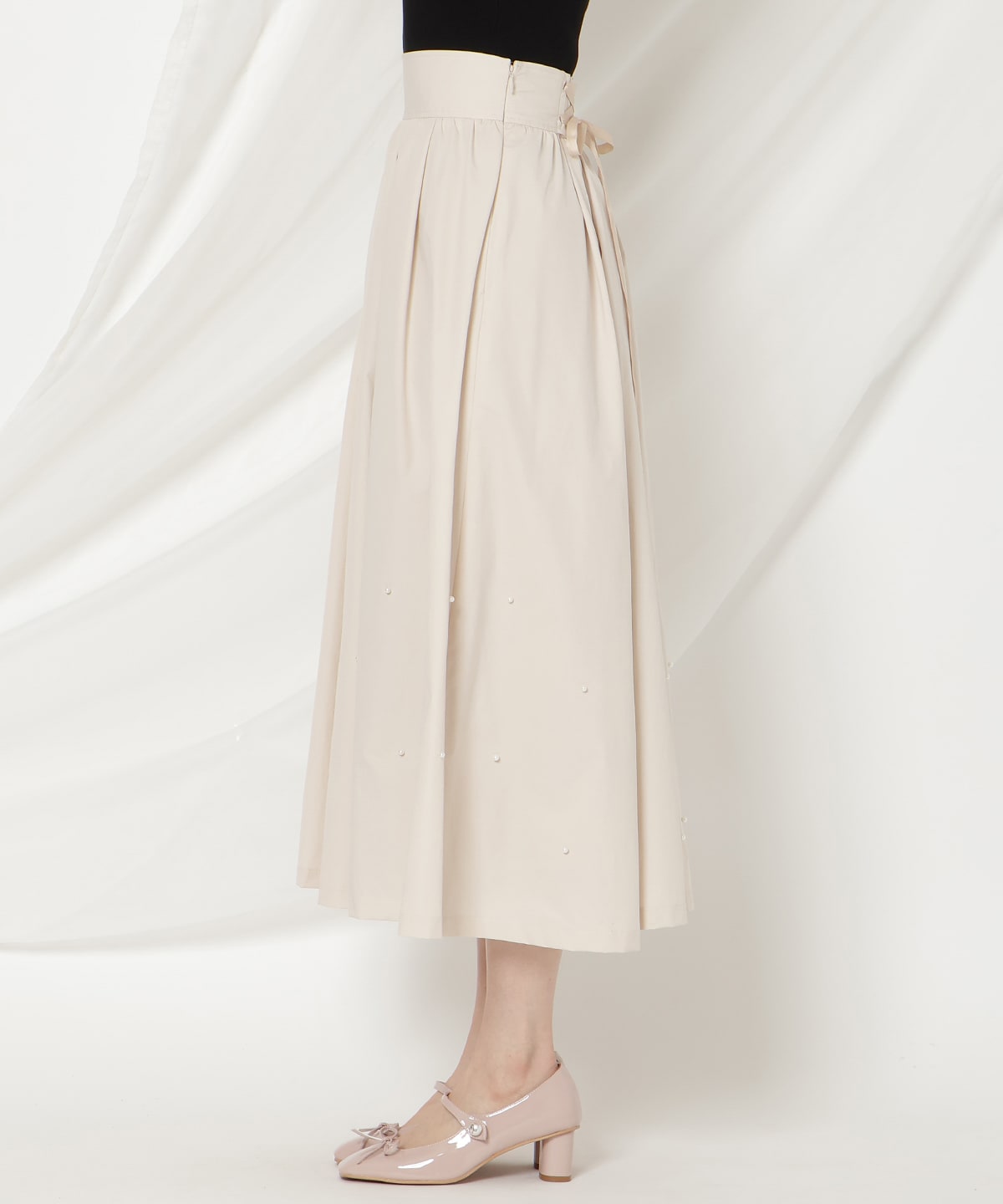 パールタックギャザースカート