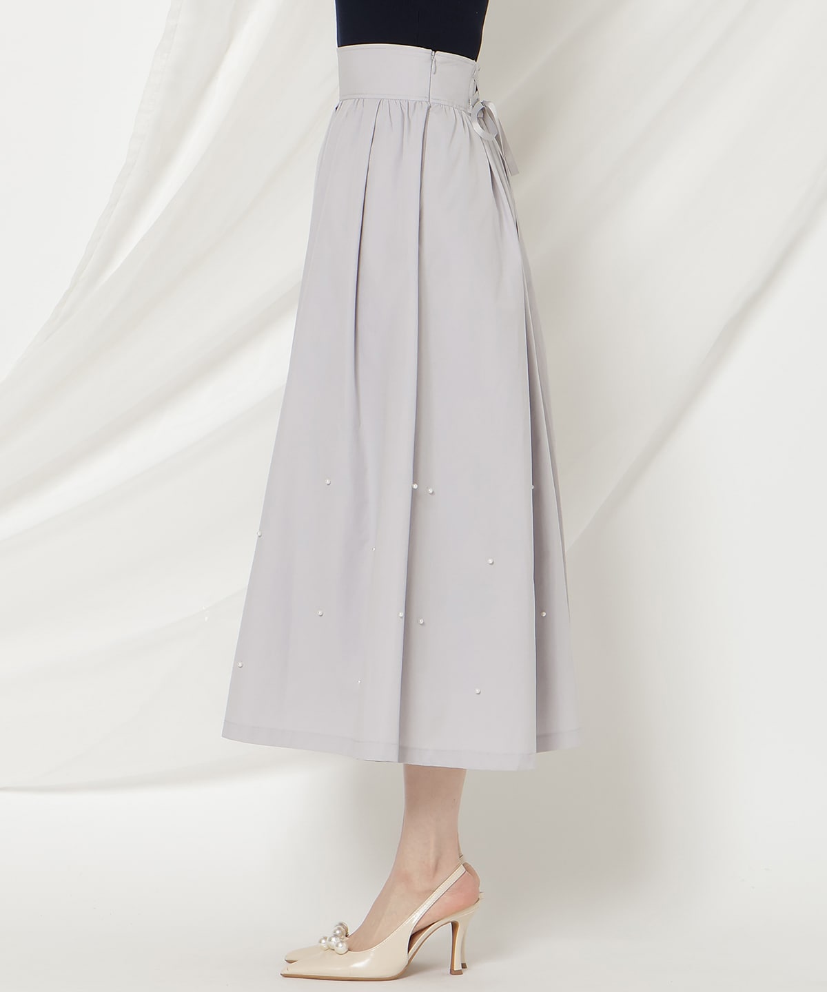 パールタックギャザースカート
