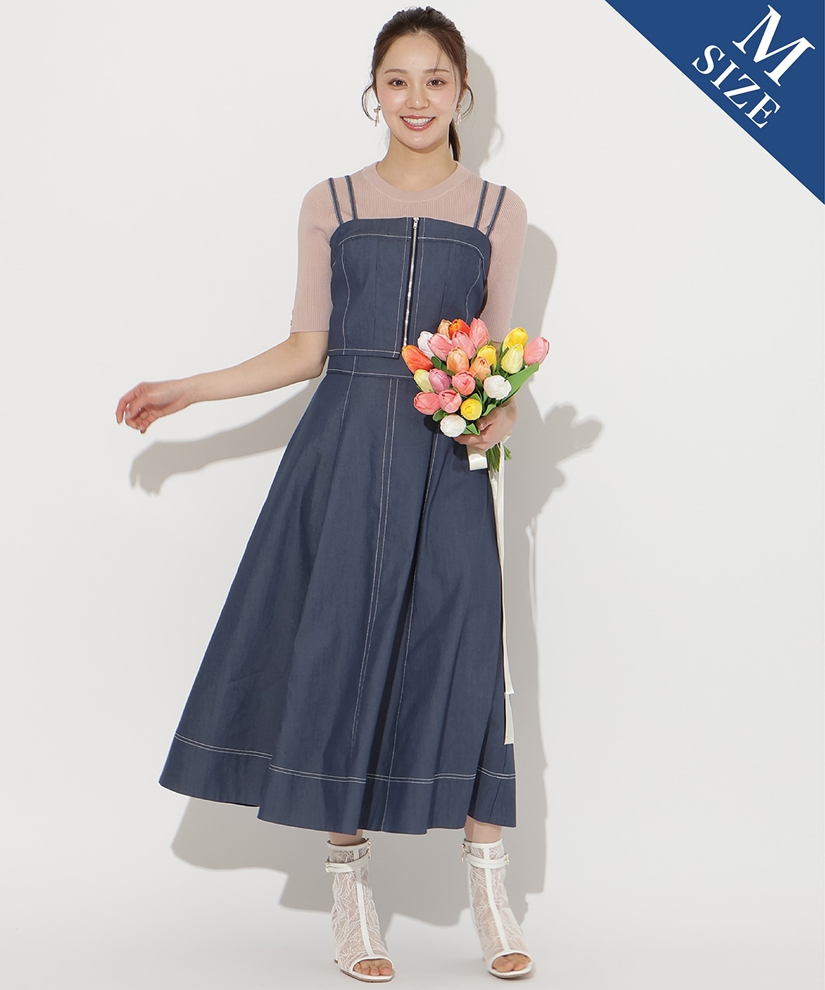 【3/19(thu)10時発売】ライトデニムフレアスカート