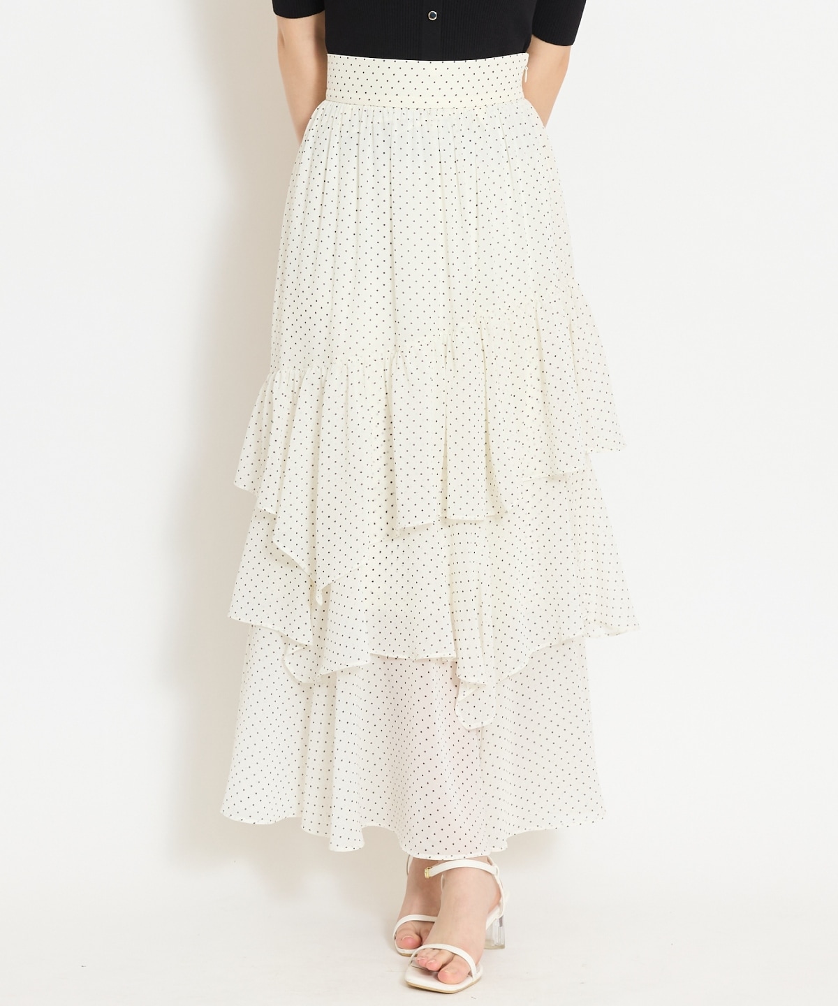 アシメティアードスカート