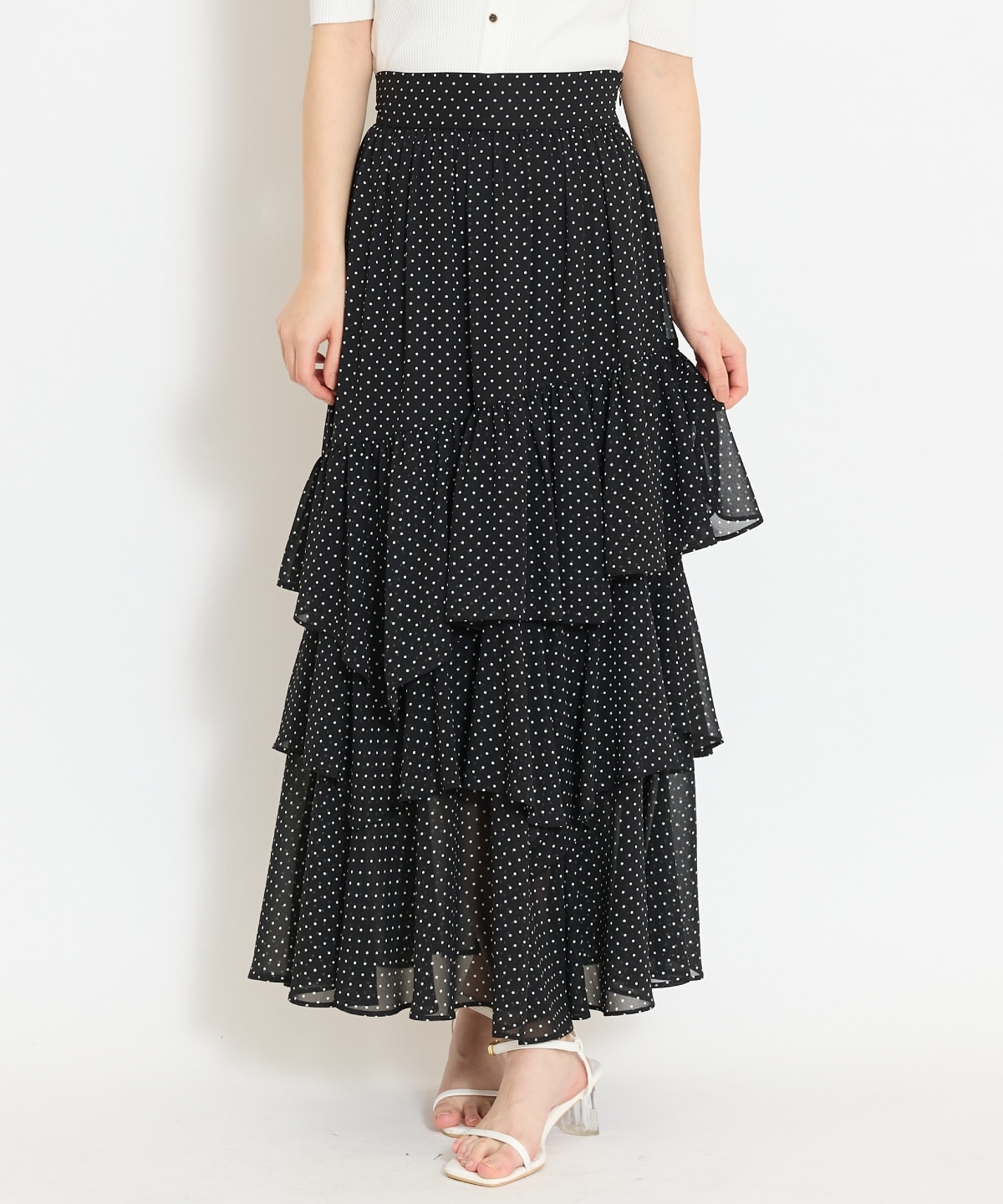 アシメティアードスカート