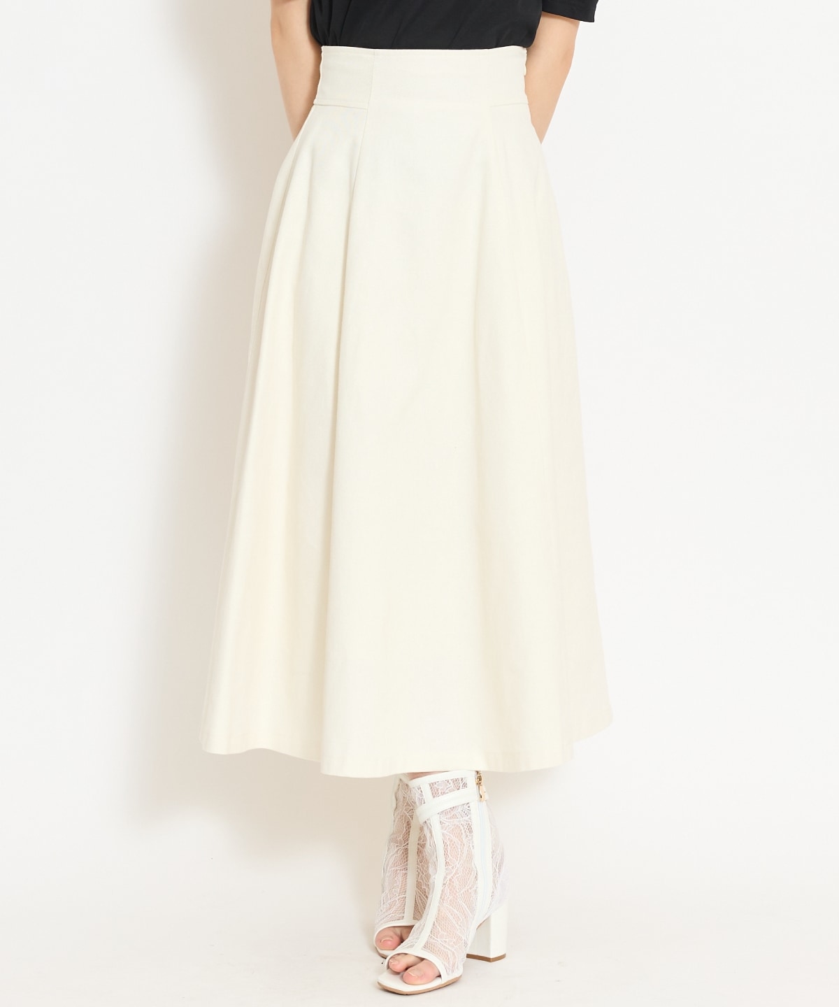 【セットアップ対応】デニムフレアスカート