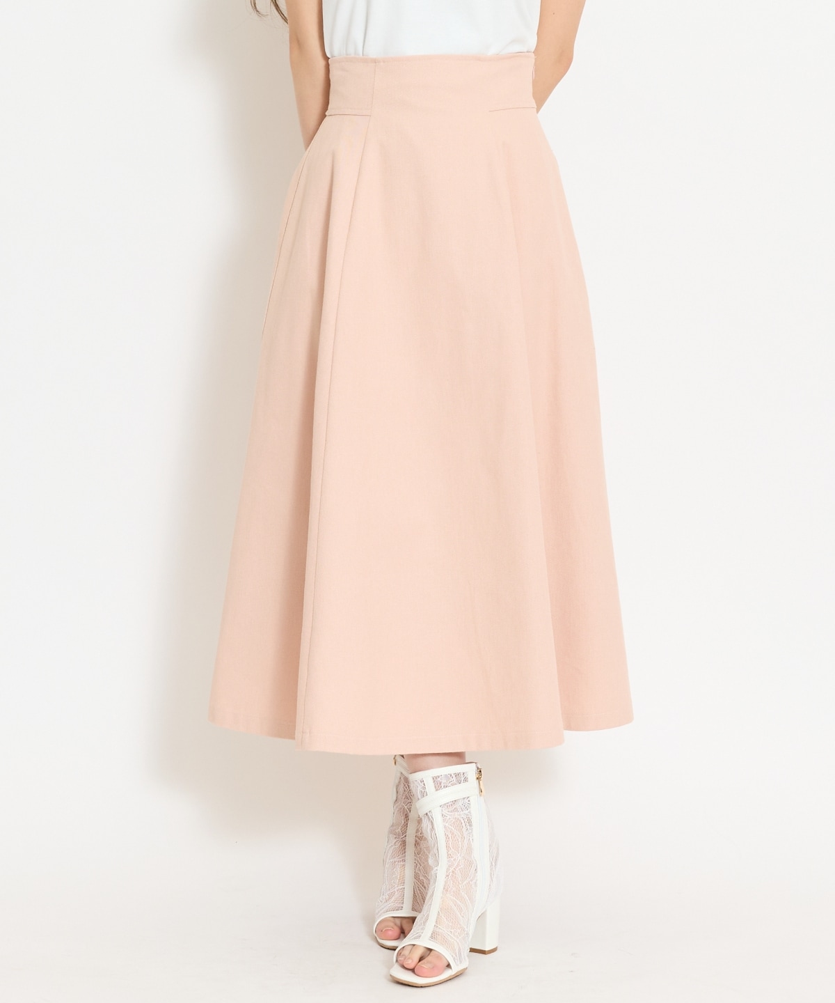 【セットアップ対応】デニムフレアスカート