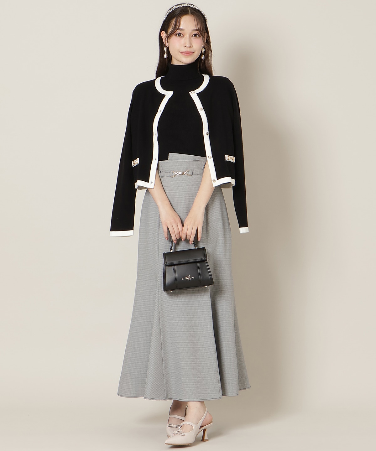 ビットベルト付きマーメイドスカート