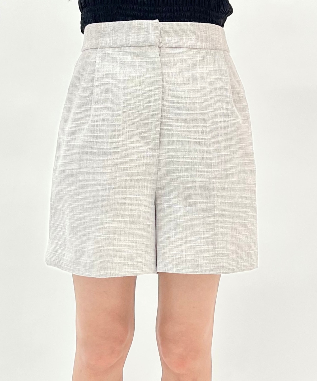 タックツイードショートパンツ