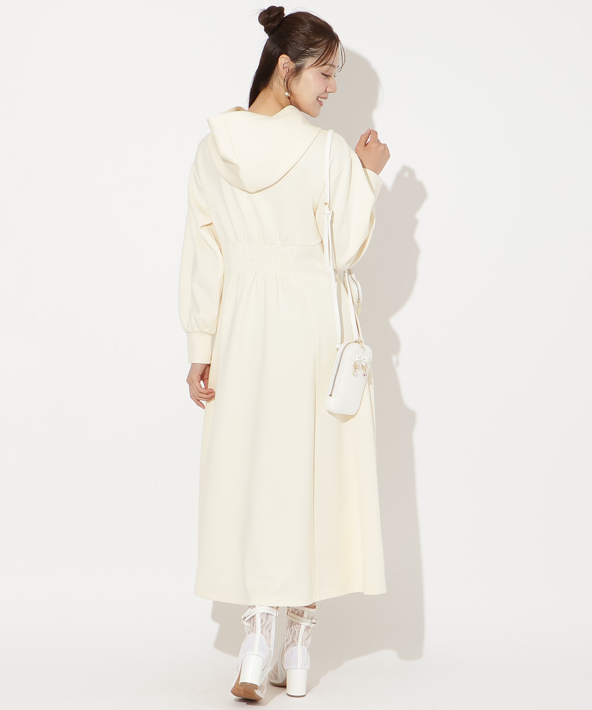 【2/27(fri)20時発売】ハイウエスト切替パーカーワンピース