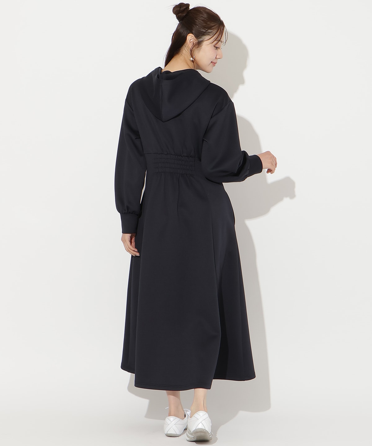 【2/27(fri)20時発売】ハイウエスト切替パーカーワンピース