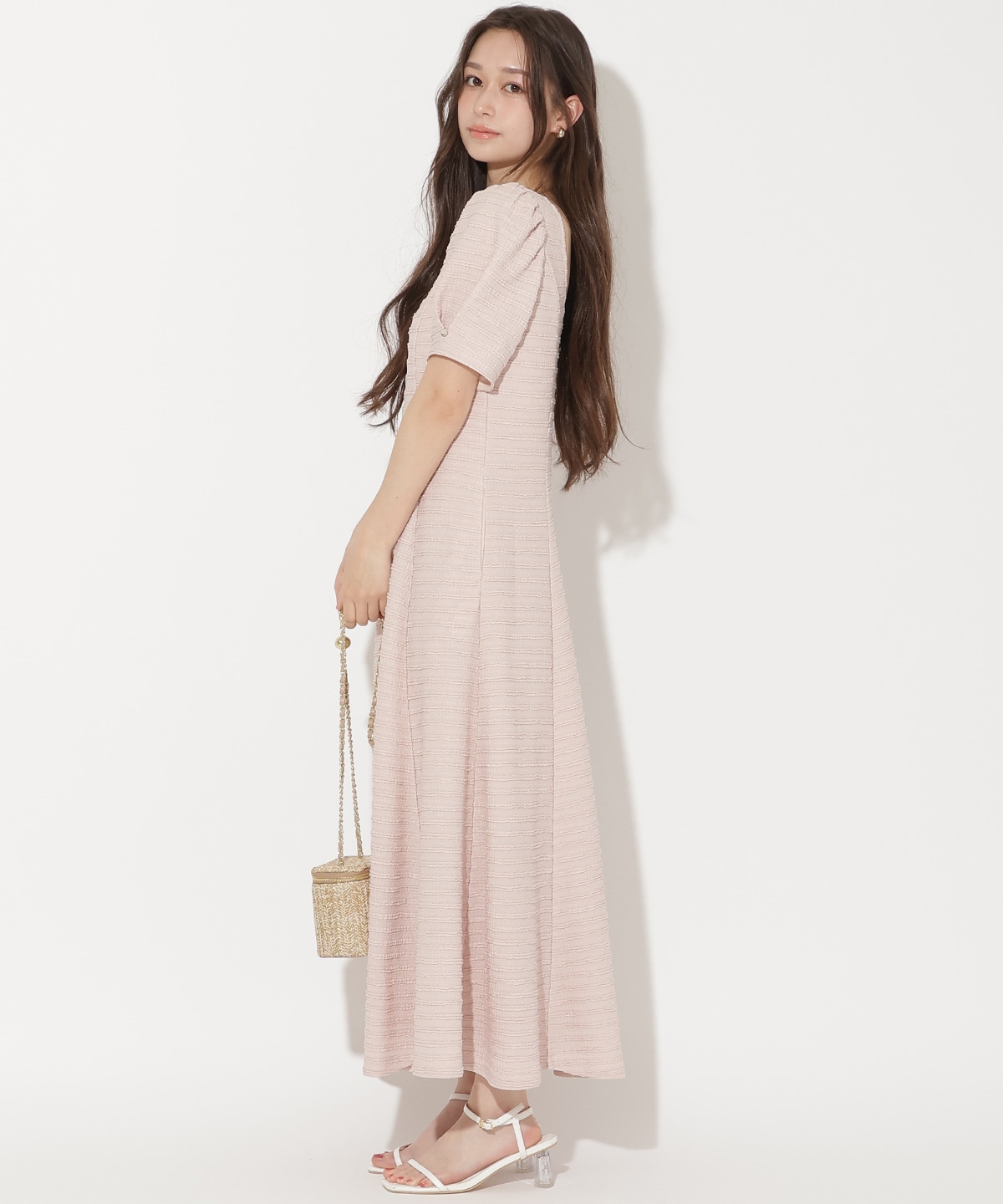 【4/24(fri)10時発売】バックオープンフレアカットワンピース