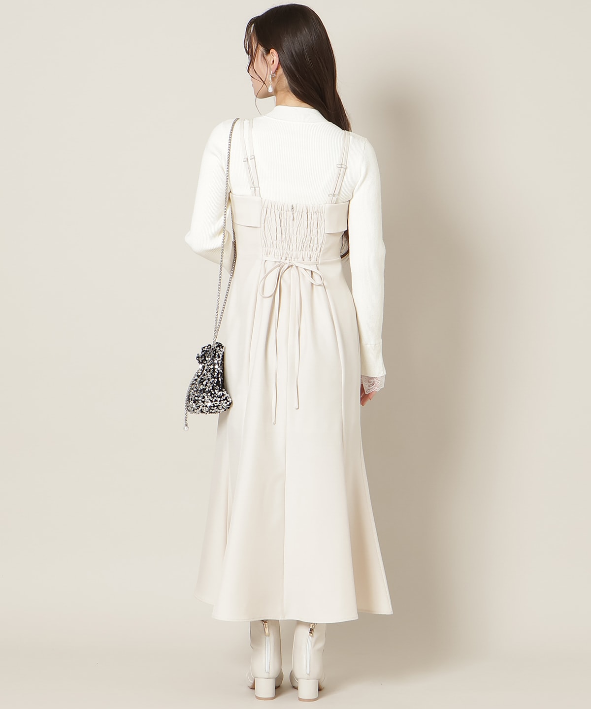 フロントスリットマーメイドワンピース