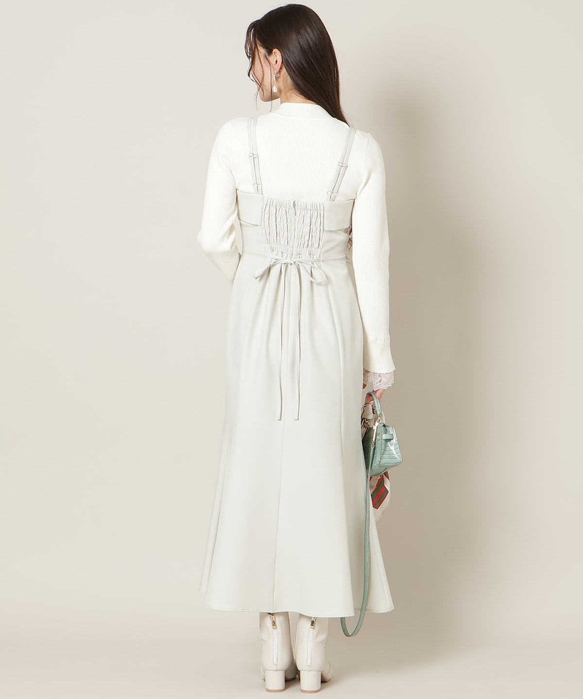 フロントスリットマーメイドワンピース