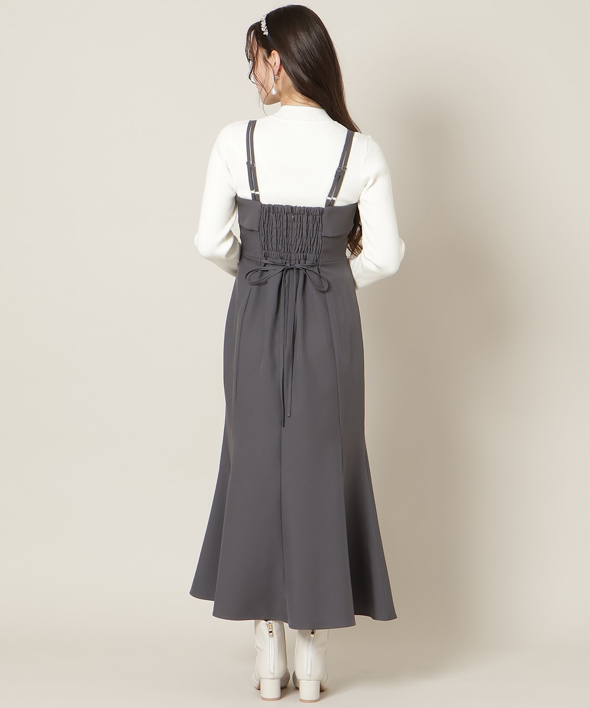 フロントスリットマーメイドワンピース