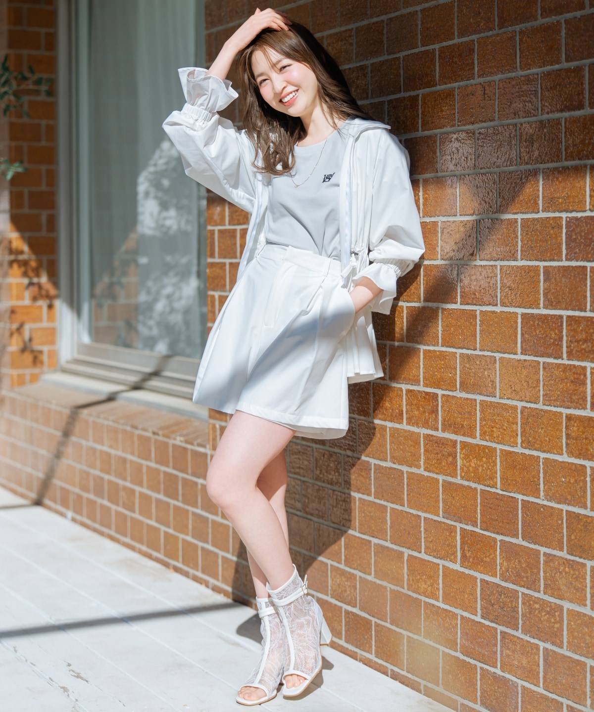 【セットアップ対応】UVカットペプラムブルゾン