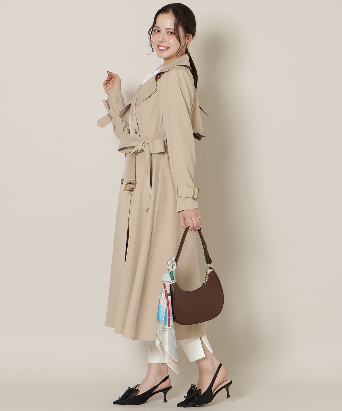 【1/14(wed)18時先行予約開始 】オリジナルフレアトレンチコート