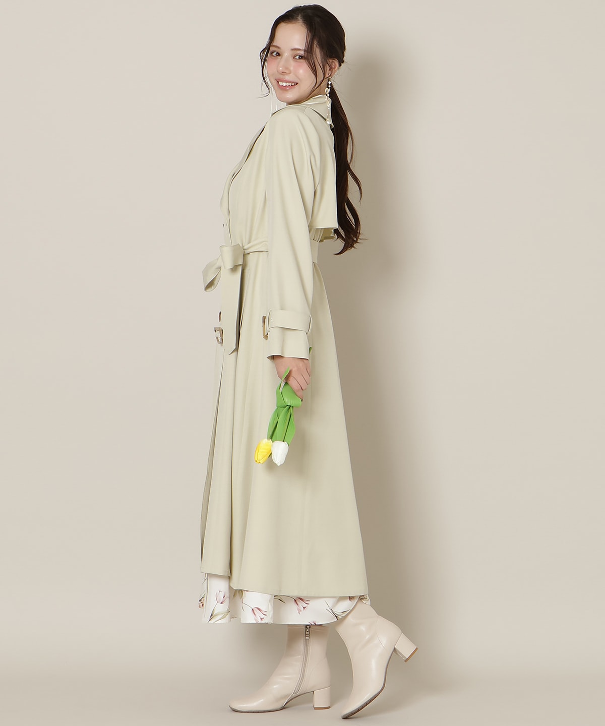 【1/14(wed)18時先行予約開始 】オリジナルフレアトレンチコート