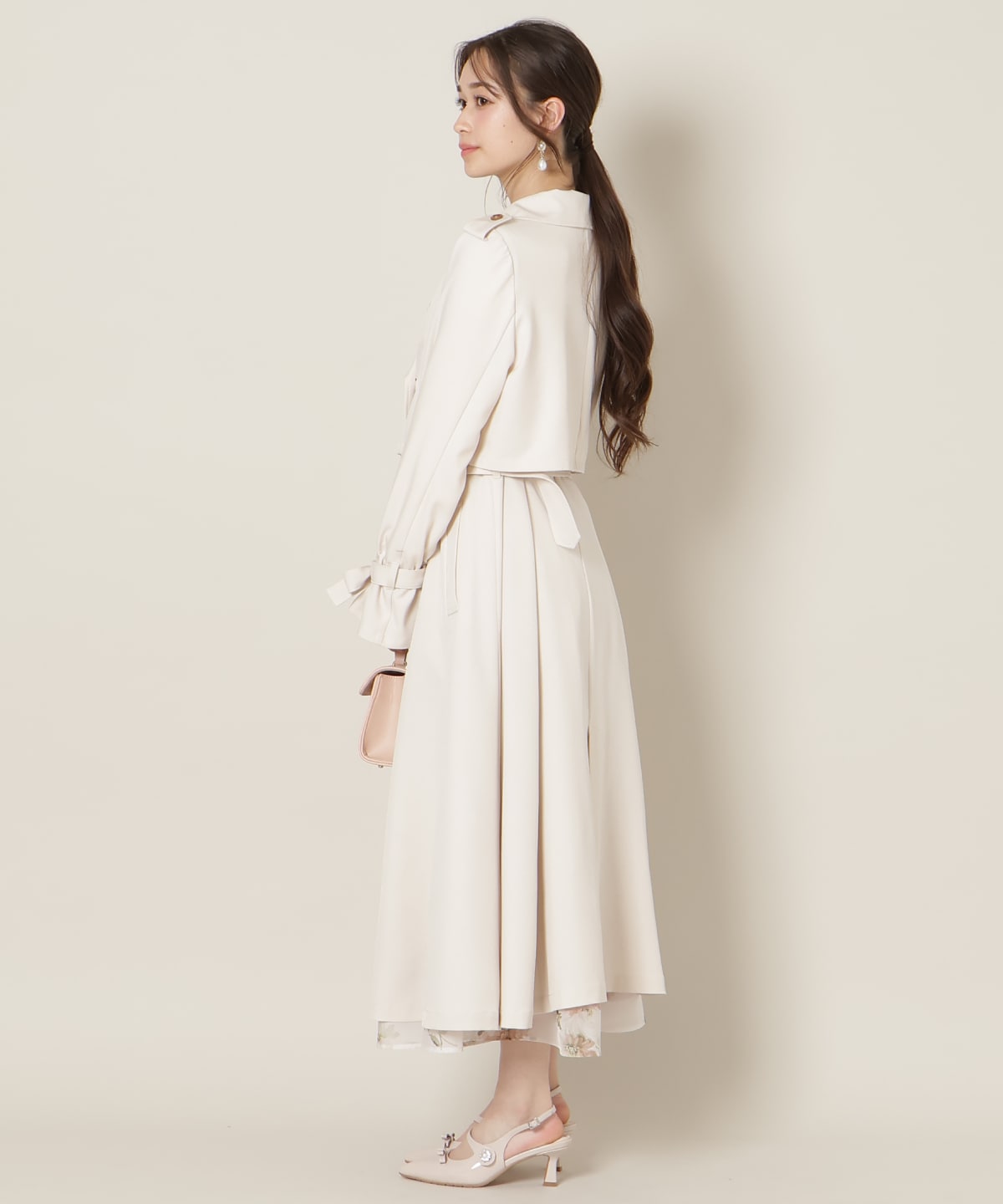 リボンスリーブ3WAYトレンチコート