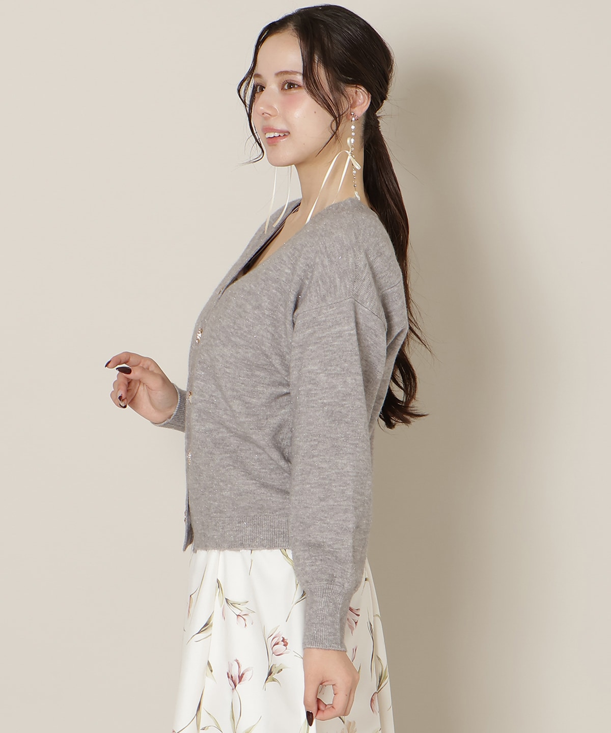 ミドルゲージカーディガン