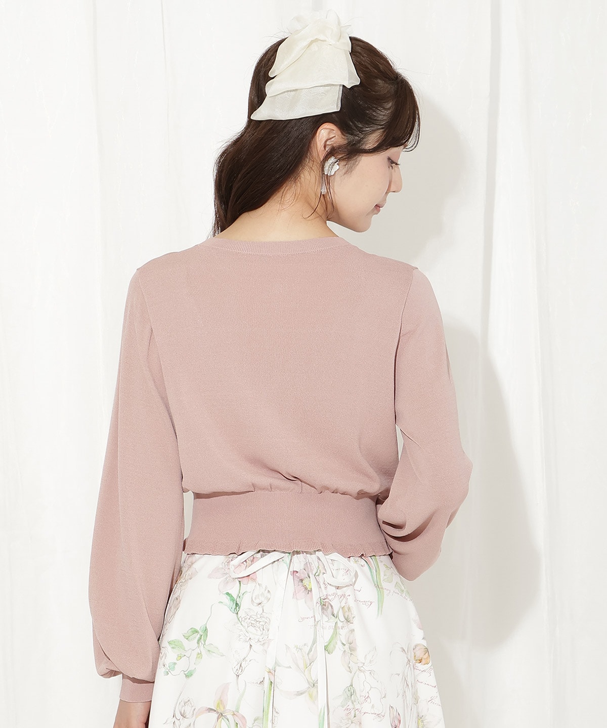 フリルヘムUVカットカーディガン