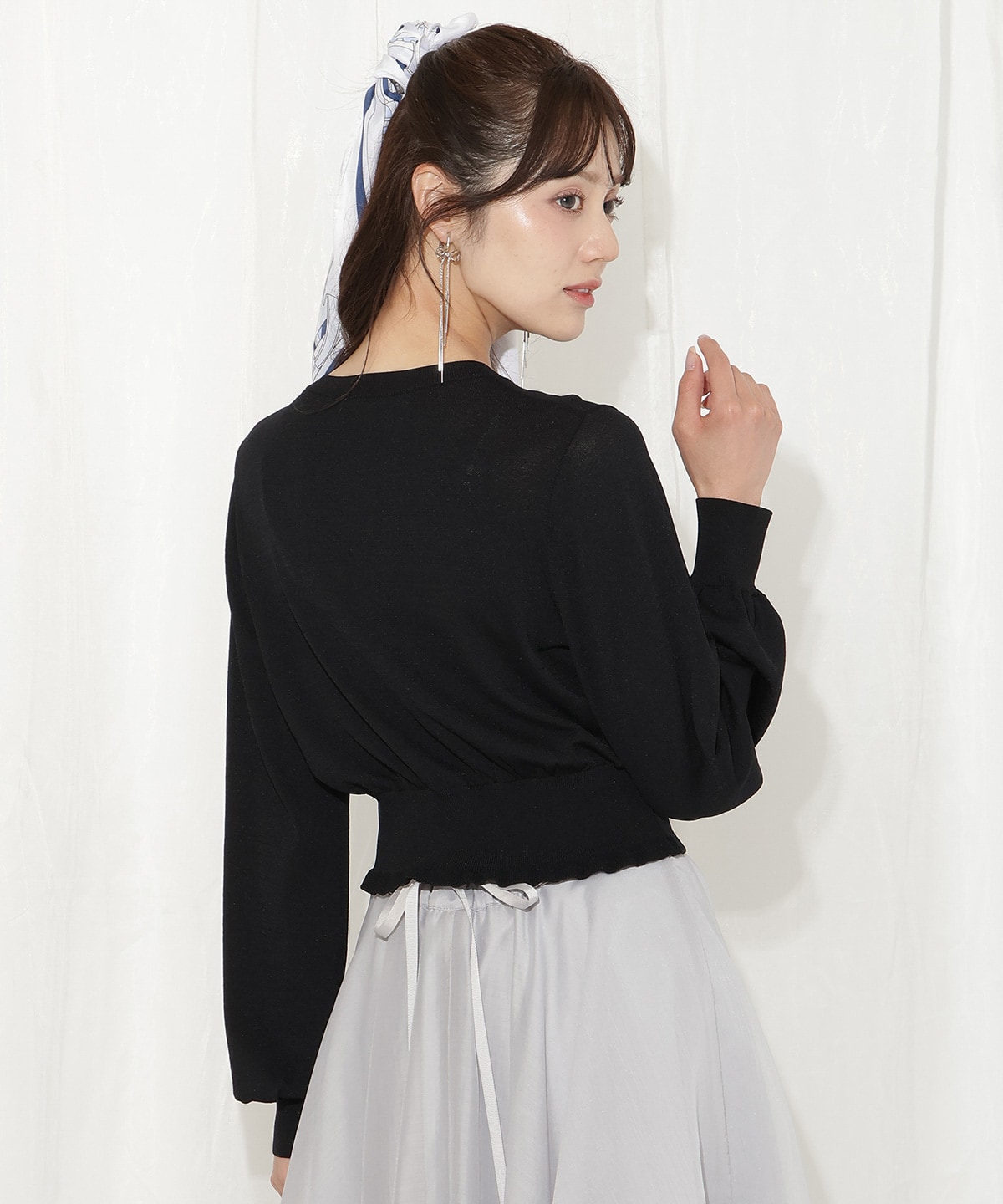 フリルヘムUVカットカーディガン