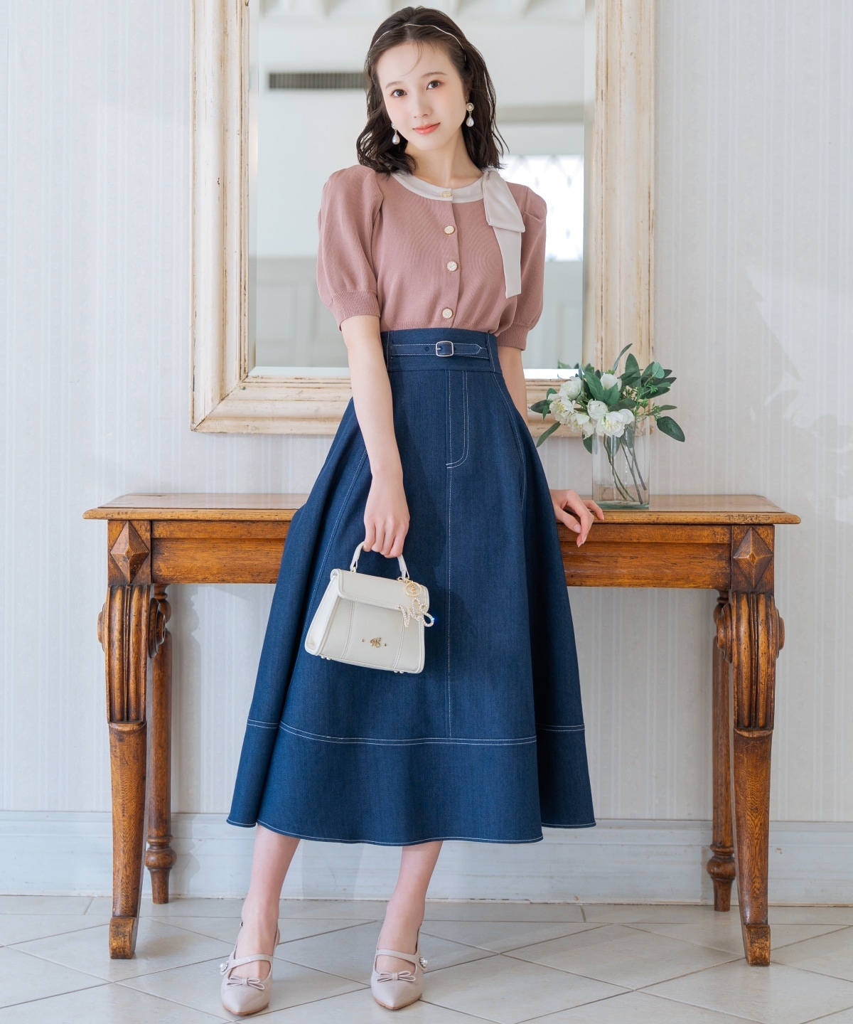 【2/27(fri)発売】リボンパフカーディガン