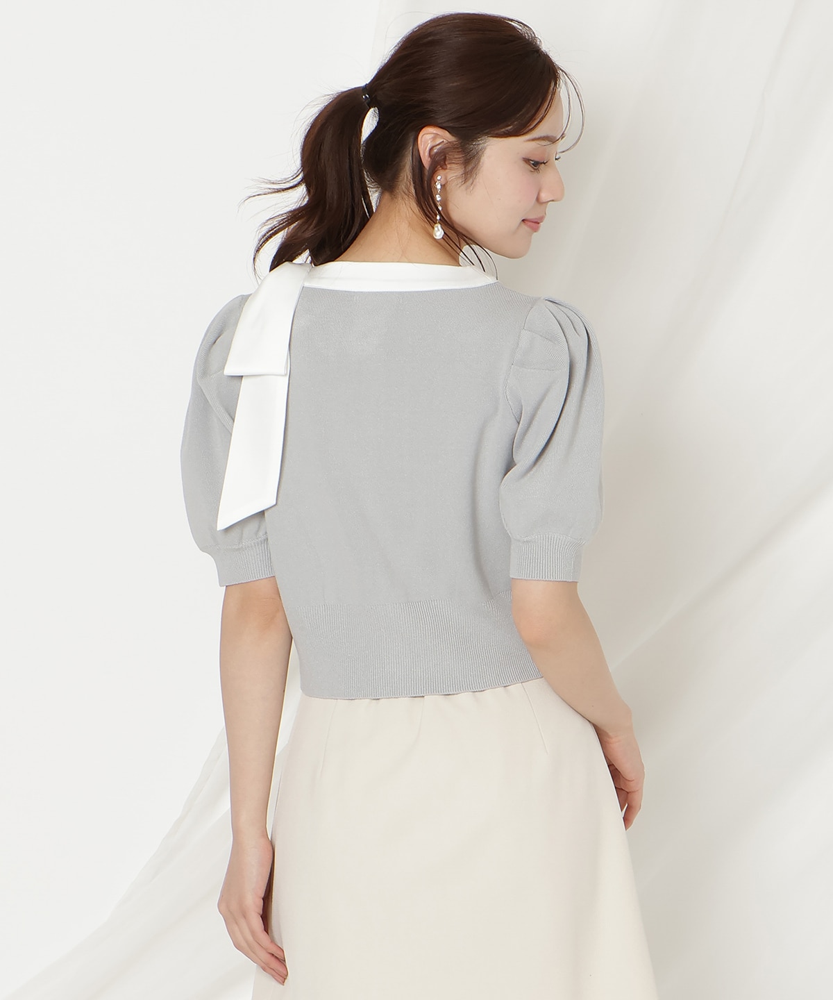 【2/27(fri)発売】リボンパフカーディガン