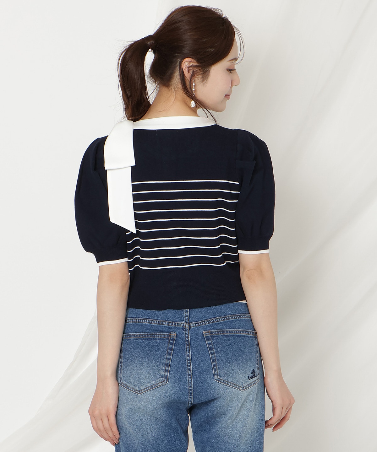 【2/27(fri)発売】リボンパフカーディガン