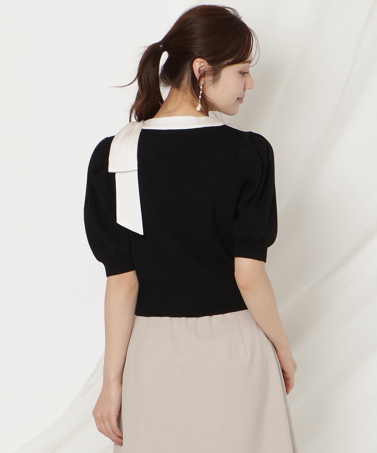 【2/27(fri)発売】リボンパフカーディガン