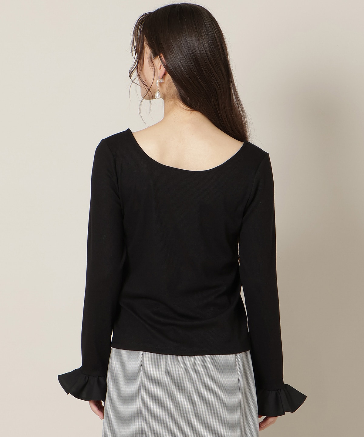 フリルカフスインナートップス