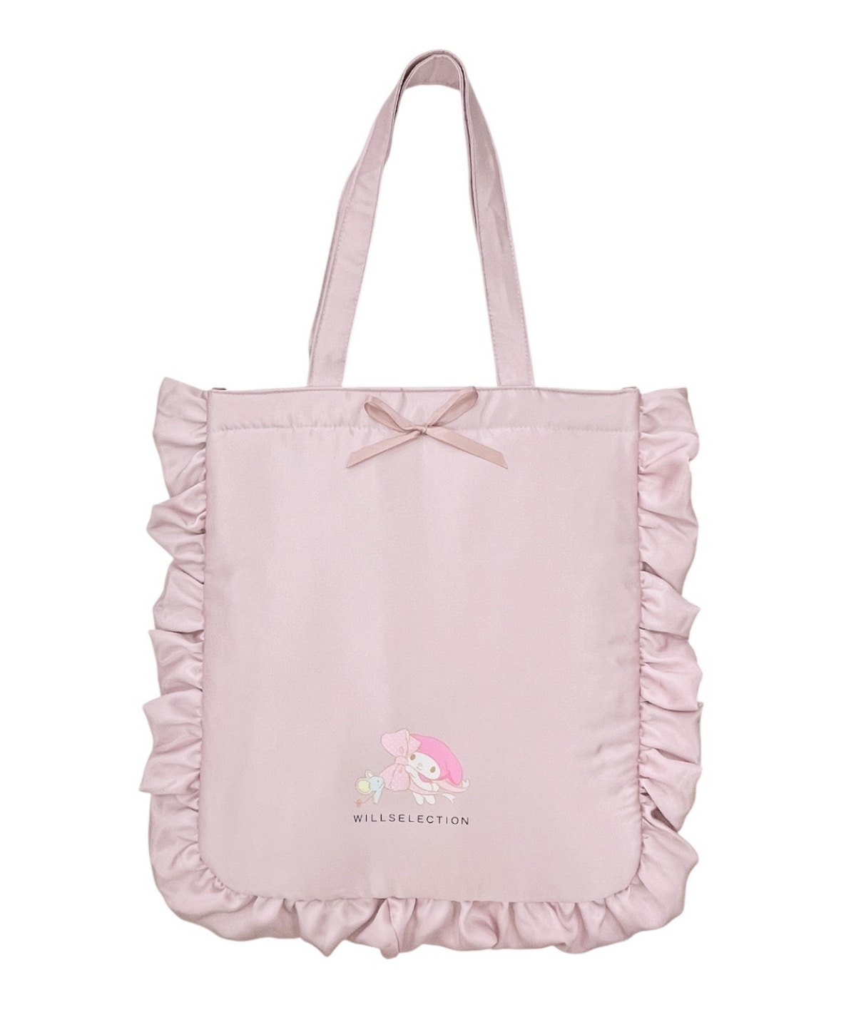【9/17(thu)10時発売】WILLSELECTION×マイメロディ&クロミ サテンフリルトートバッグ
