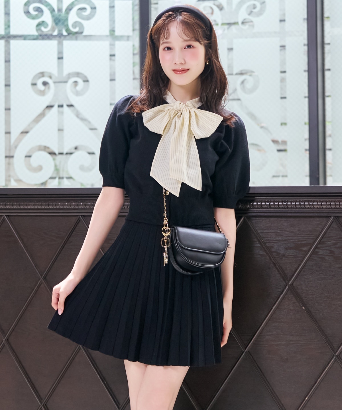 【9/10(thu)10時発売】プリーツニットスカート