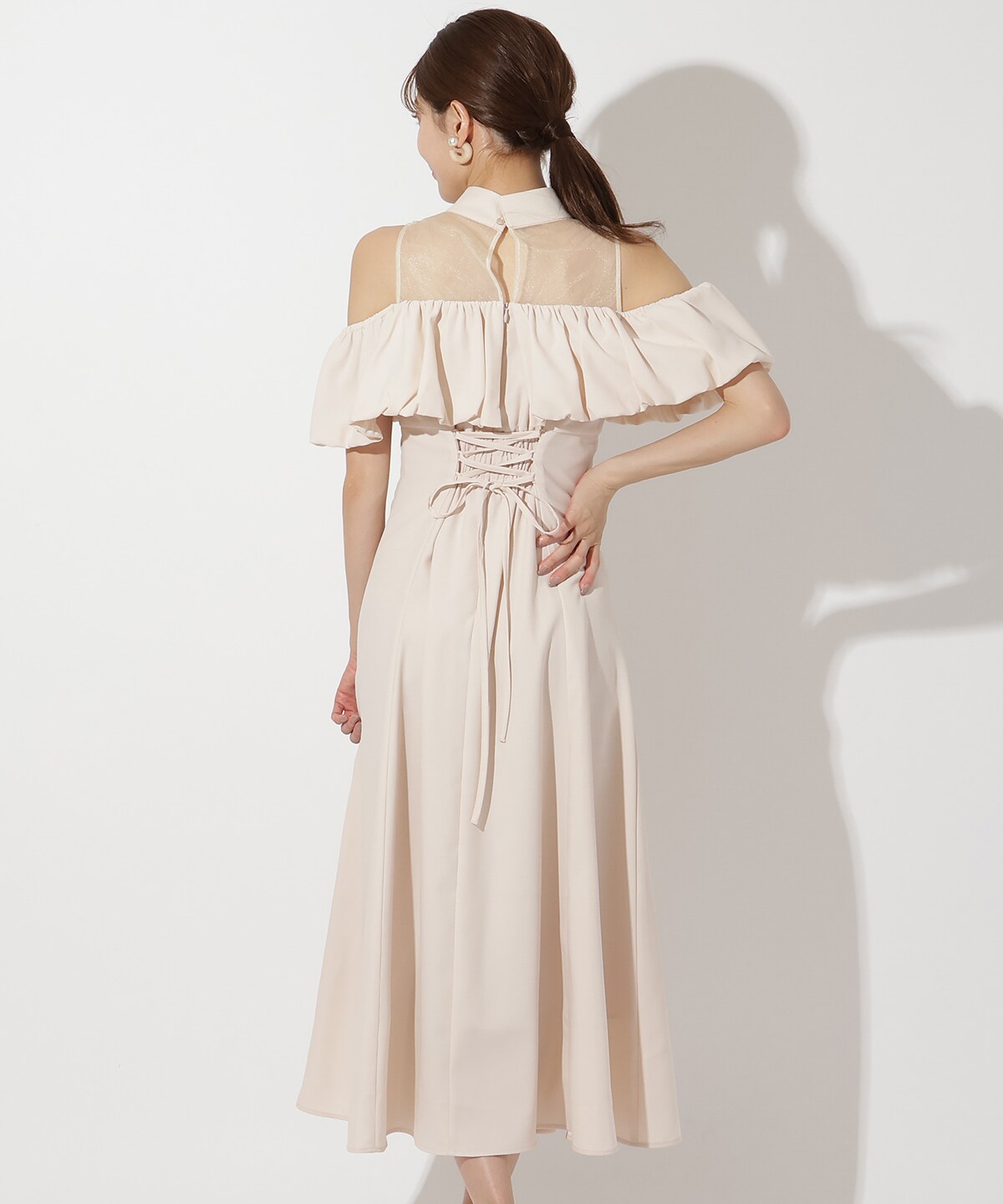 ヨークシアーフリル切替ドレス(F ベージュ): And Couture｜公式  