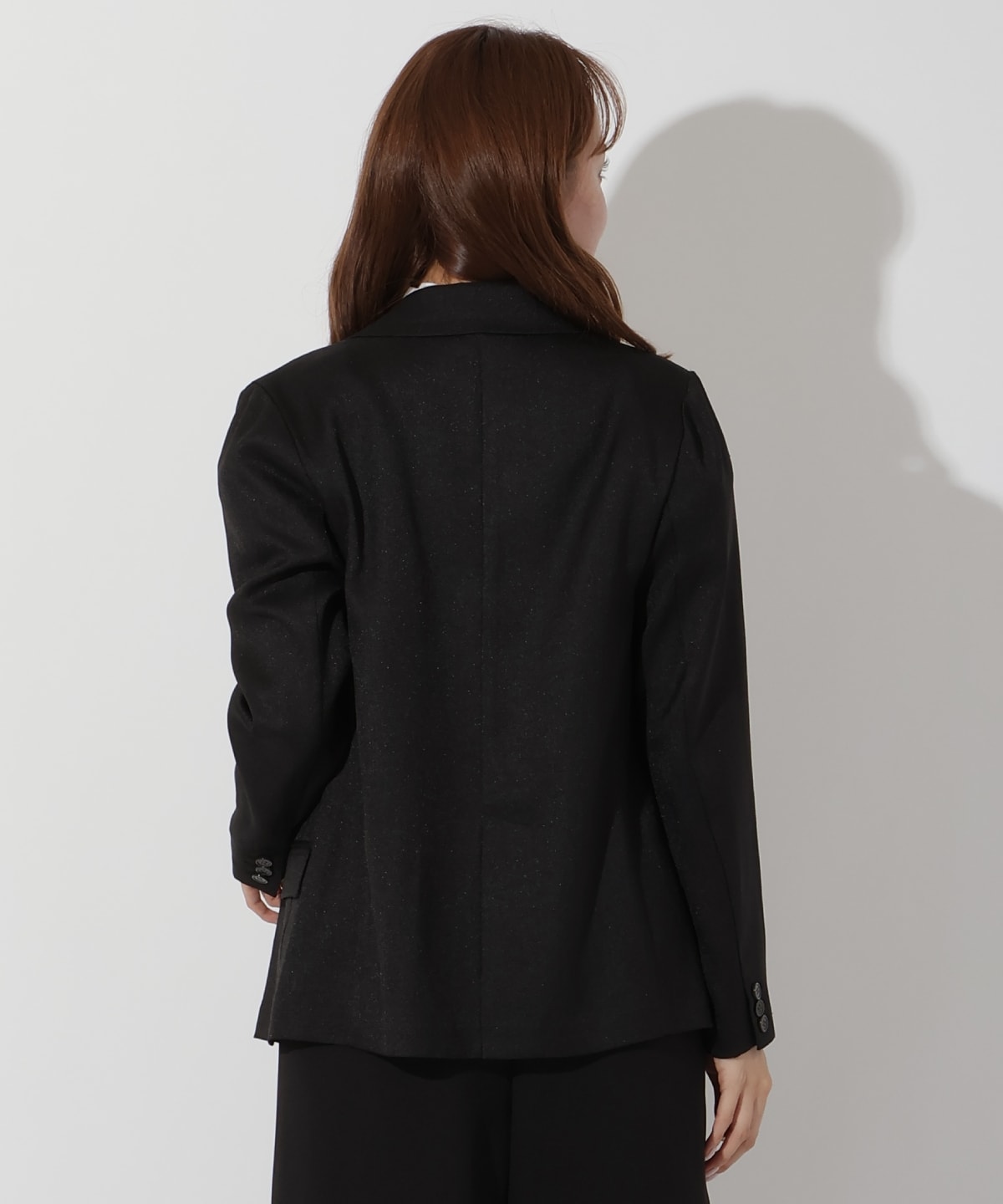 麻調テーラードジャケット