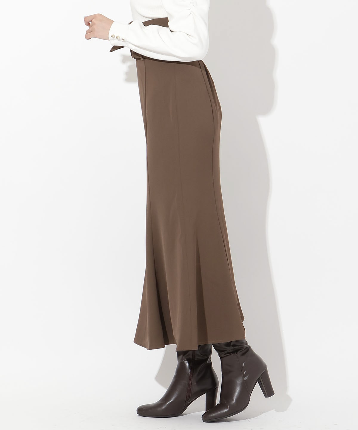 ウエスト折り返しマーメイドスカート