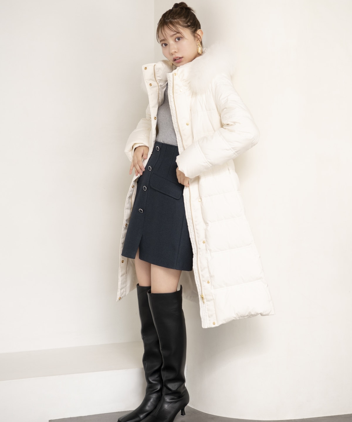 フラップミニスカート