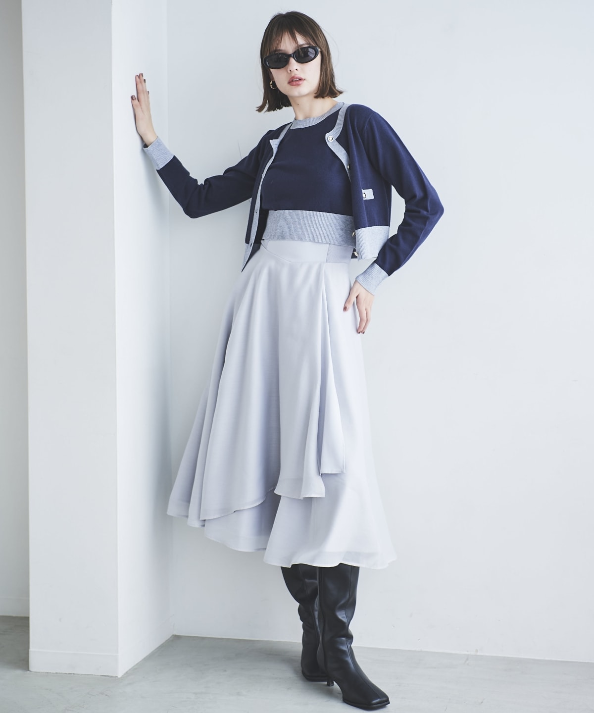 アシメシアーラッフルスカート