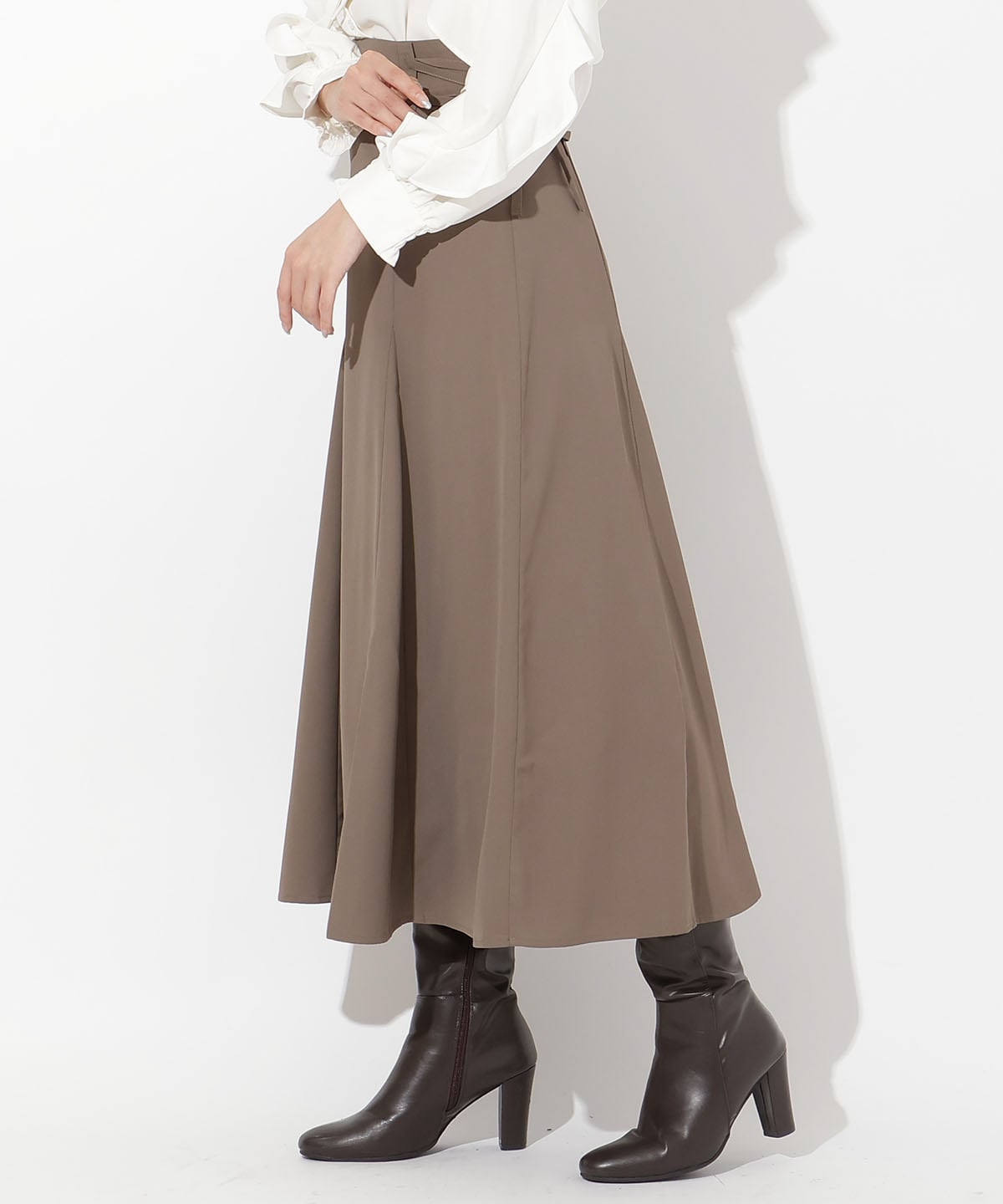 サイドレースアップフレアスカート