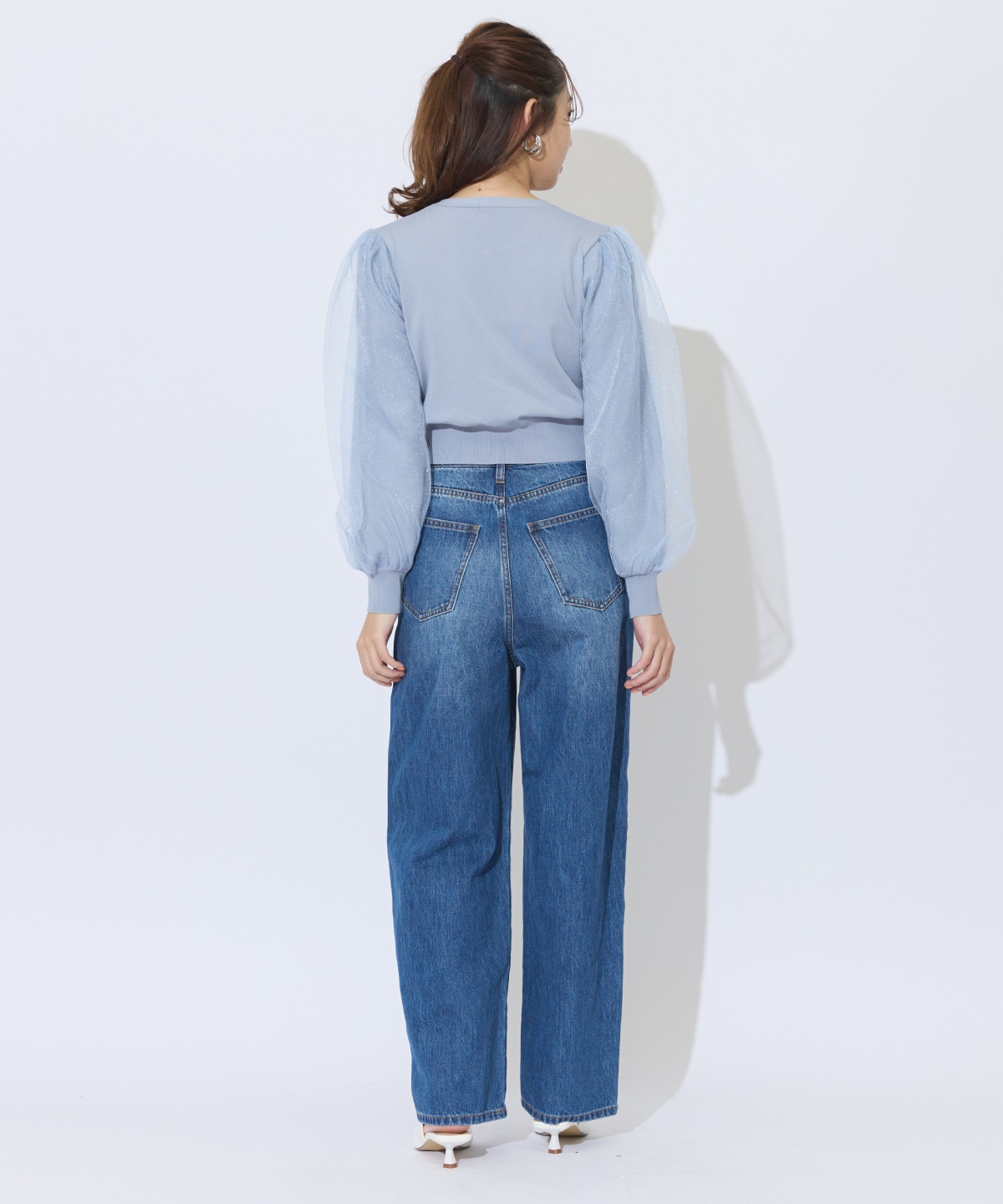 デニムバギーパンツ