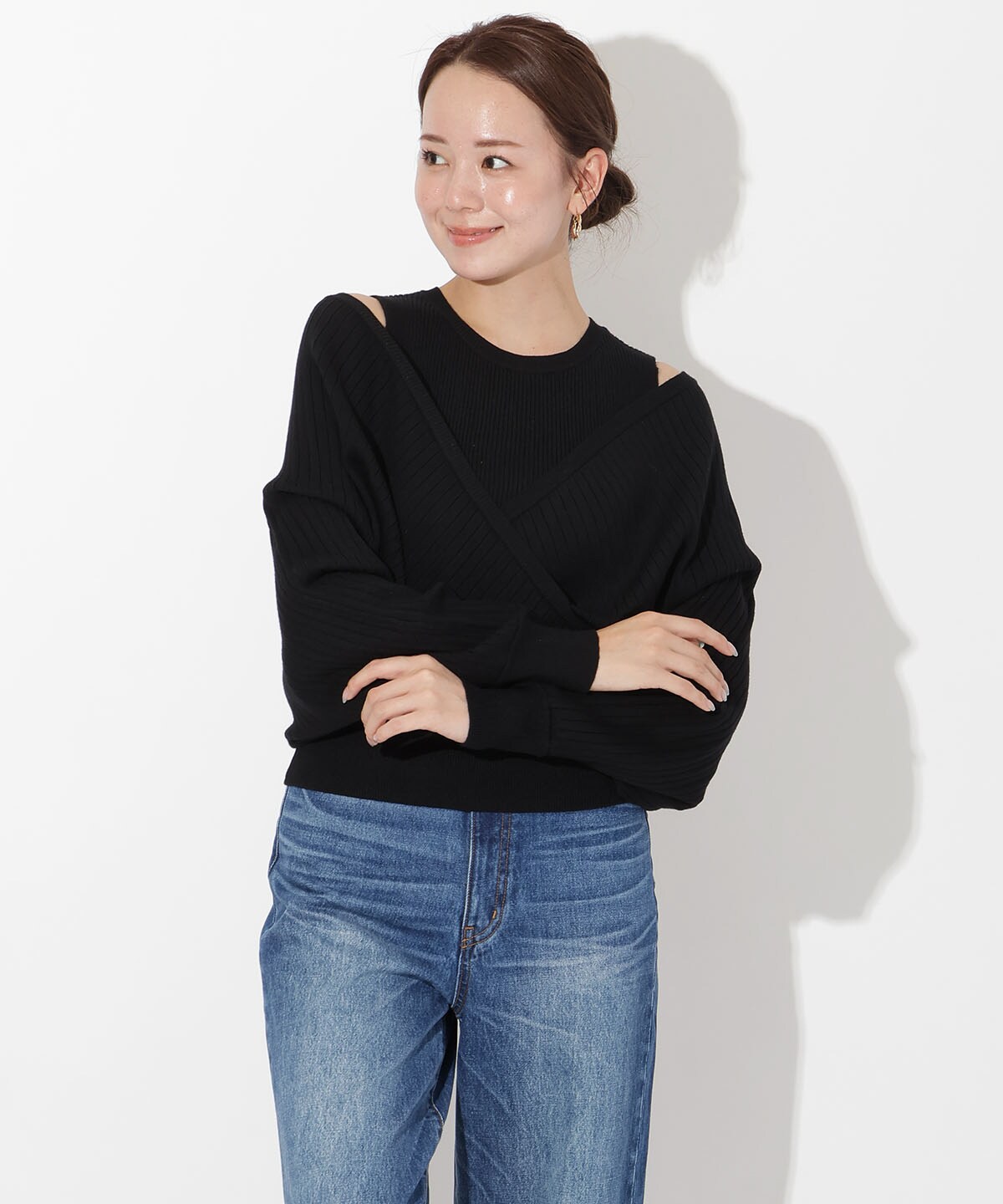 ManyWayレイヤードニットプルオーバー