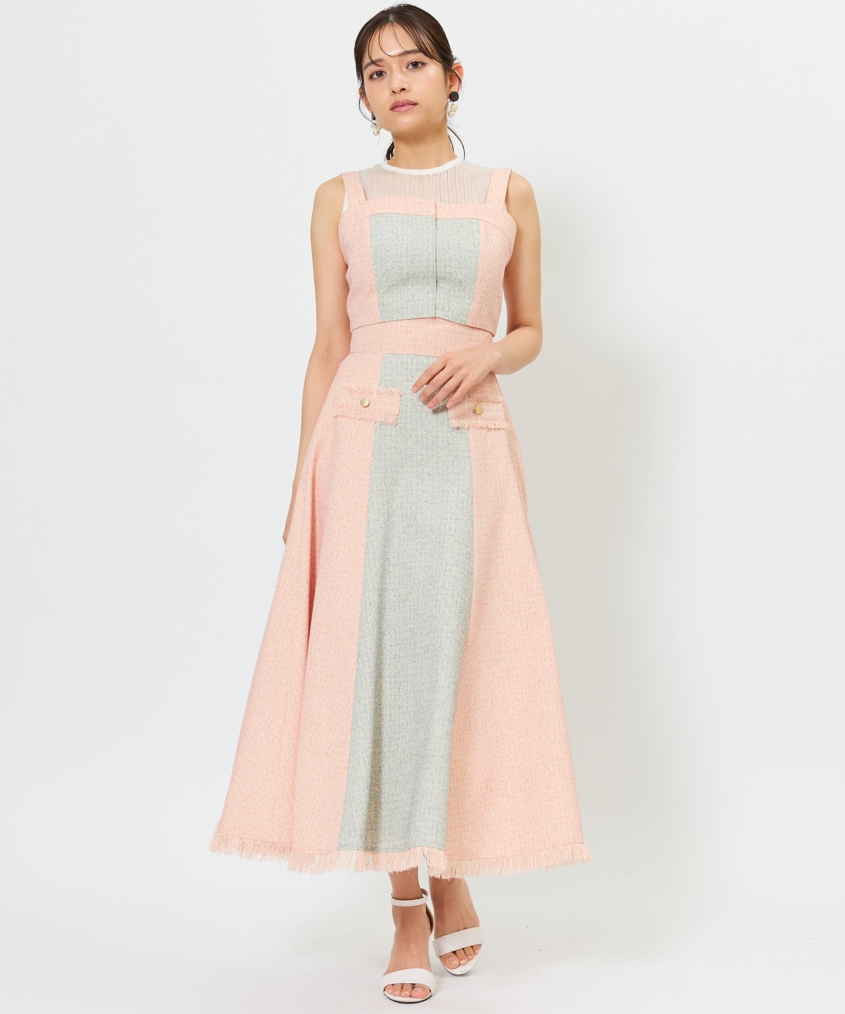 配色ツイードセットアップ