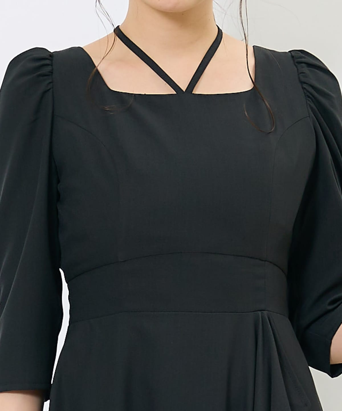 アシメラッフルティアードワンピース