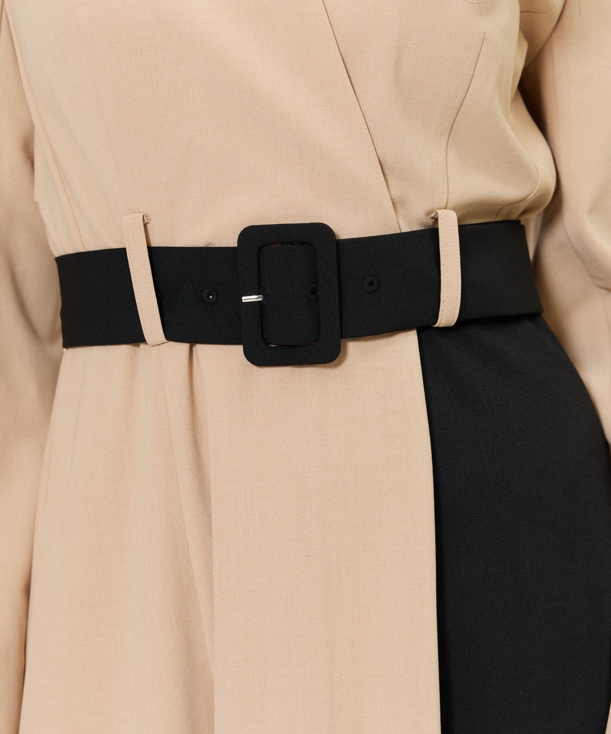 バイカラーカシュクールワンピース(F ベージュ): AND COUTURE｜公式