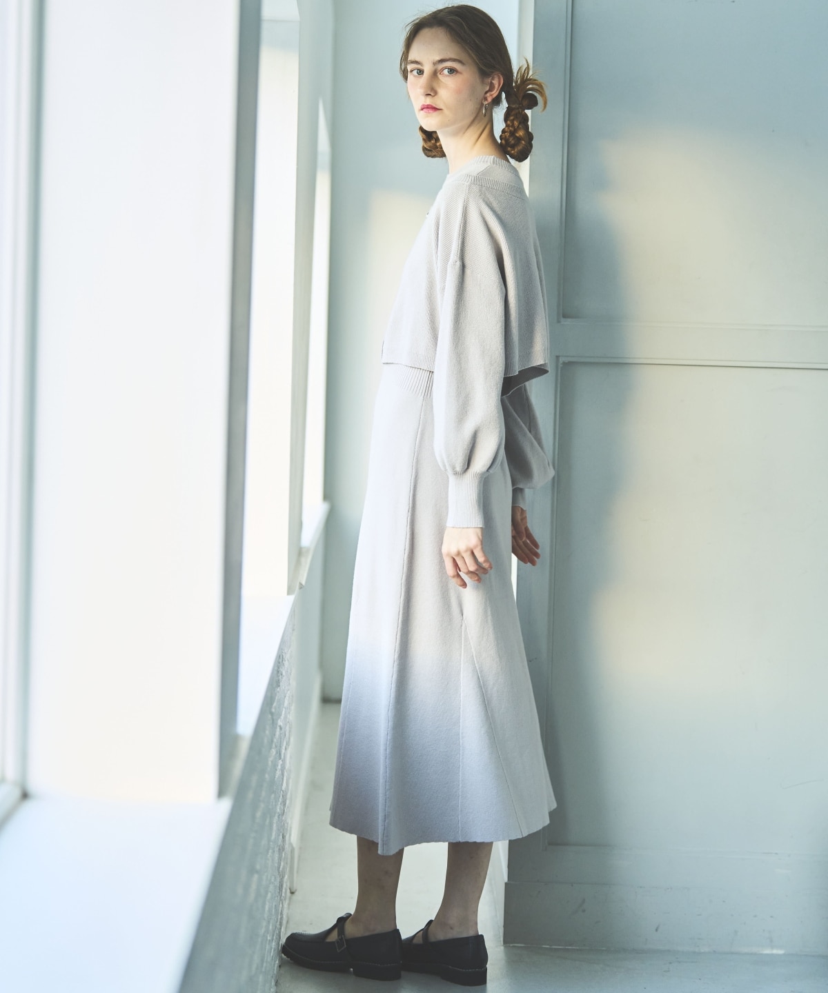 アンサンブルニットワンピース