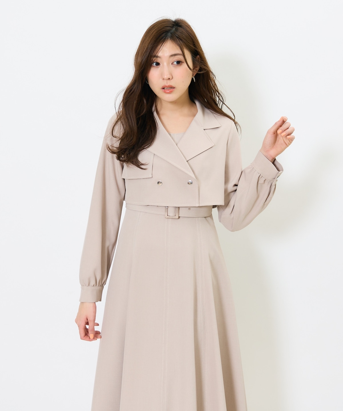 トレンチライクアンサンブルワンピース