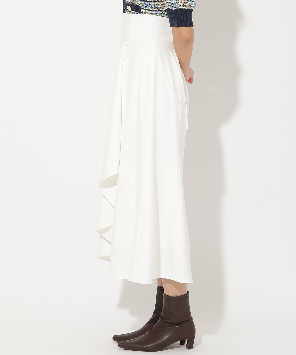 サイドリブラッフルマーメイドスカート