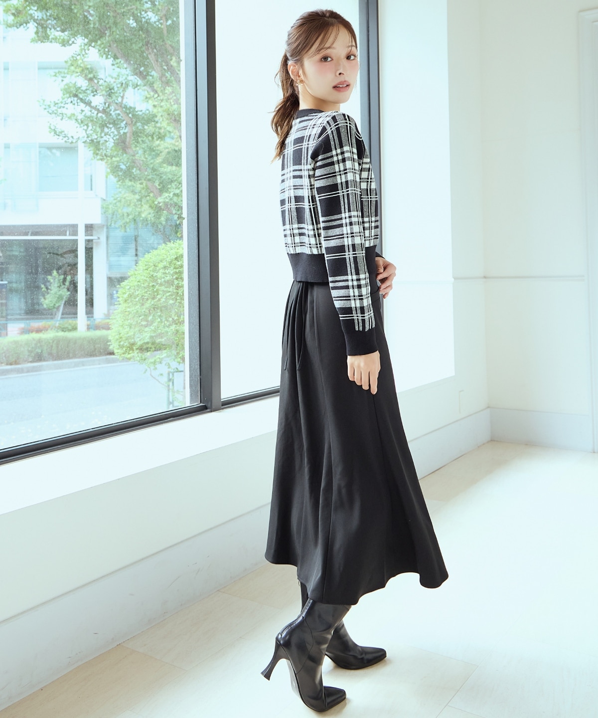 フロントZIPマーメイドスカート