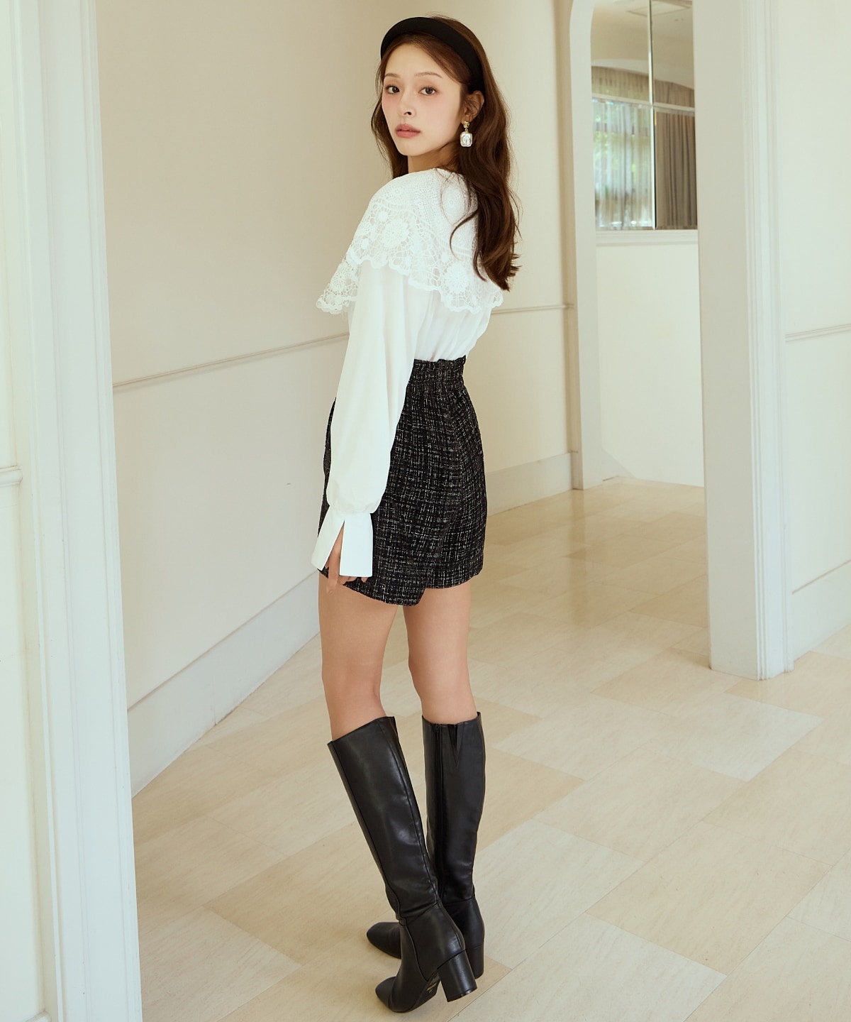 ツイードショートパンツ