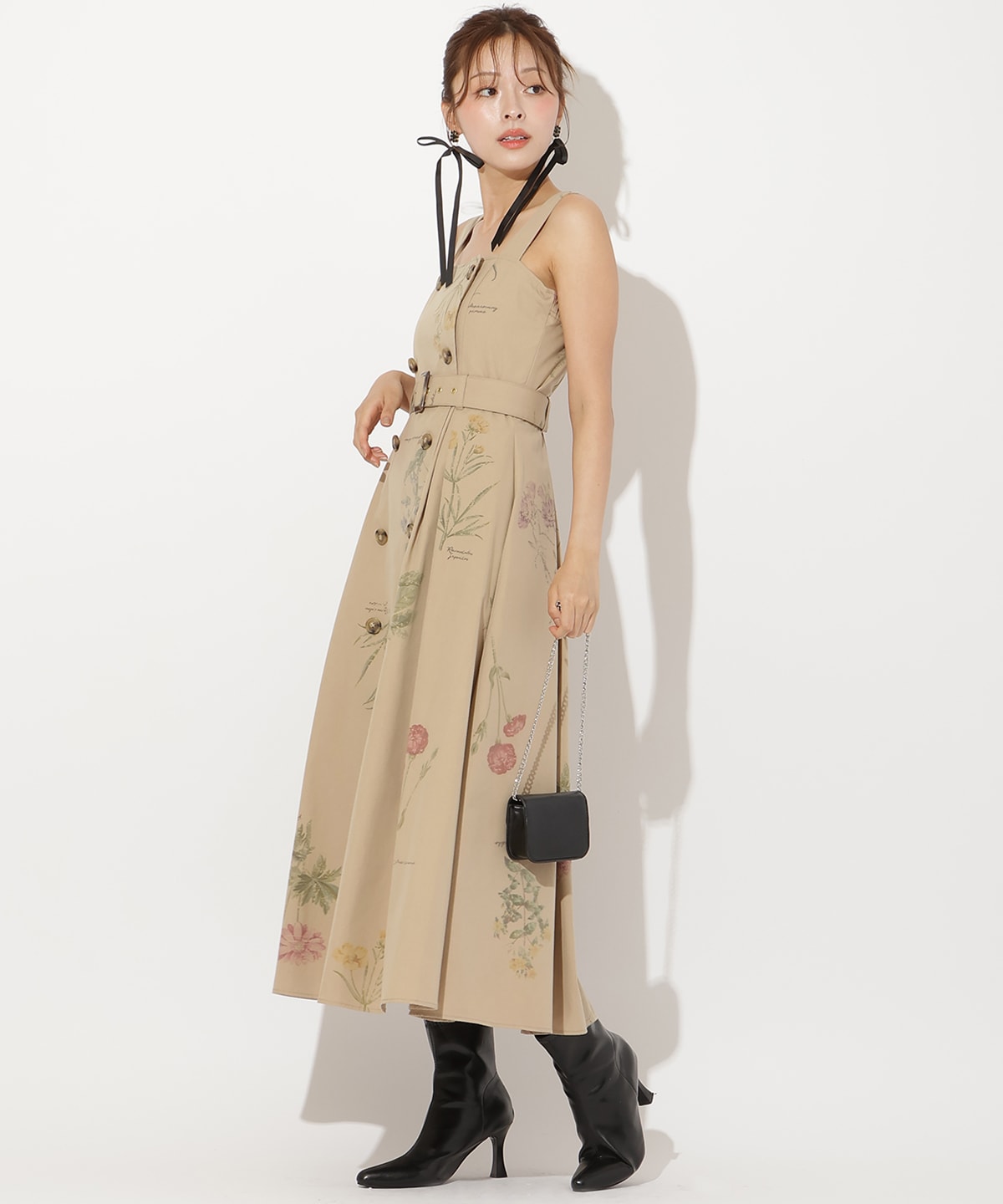 オータムフラワートレンチジャンスカ